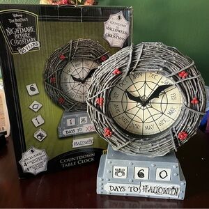Disney Nightmare Before Christmas Tim Burton's Halloween Countdown Clock